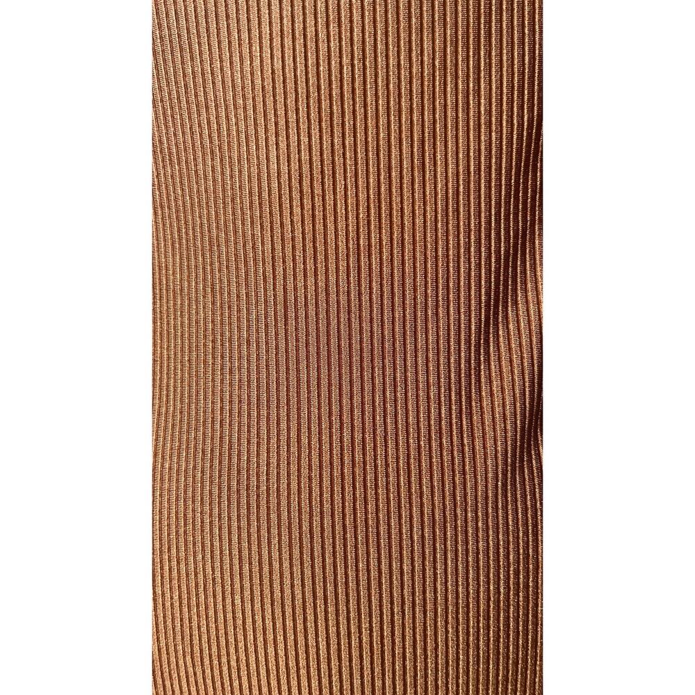 Aerie Brown ribbed one piece beach swimsuit scoop back Small New - Picture 3 of 4